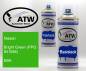 Preview: Nissan, Bright Green (PPG 941656), EBA: 400ml Sprühdose + 400ml Klarlack - Set, von ATW Autoteile West.